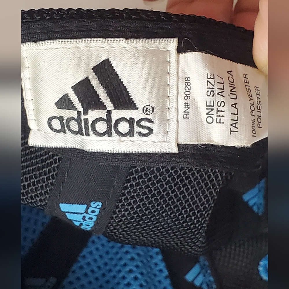 Adidas OS Black and Blue Cap With Adjustable Fit Strapback - Picture 6 of 7